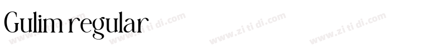 Gulim regular字体转换